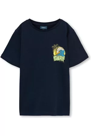 ONLY Drenge Kortærmede - Drenge Kobelliot T-shirts Mørk Marineblå