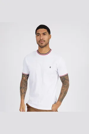 French Connection Herre 3 Farver Ringer T-Shirt