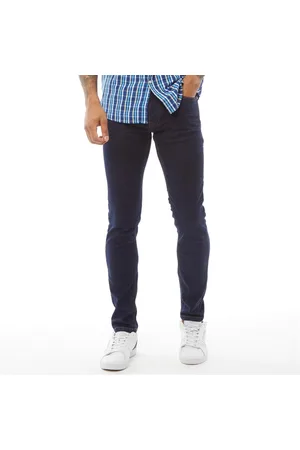 Crosshatch Herre Buraca Slim Fit Jeans Indigo