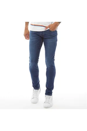 Crosshatch Herre Buraca Slim Fit Jeans Stonewash