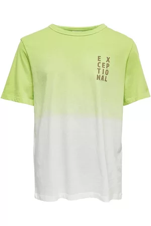 ONLY Drenge Kortærmede - Drenge Bross Dye T-shirts Limegrøn