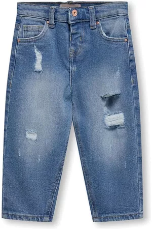 ONLY Piger Jeans - Piger Calla Afslappet pasform Jeans Mellemblå