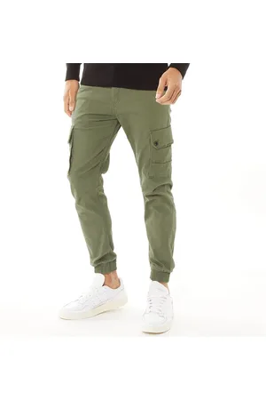 JACK & JONES JACK & JONES Herre Paul Warner AKM 111 Cargobukser Olivengrøn