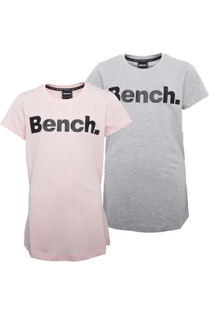 Bench Dame T-shirts Grammen To-pak Grå Melange/Pink