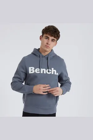 Bench Herre Hoodie med Pletter i Stålgrå