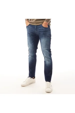 Duck and Cover Herre Maylead Sim Fit Jeans Mørk Vask