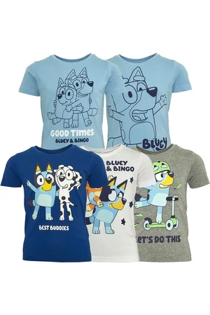 Bluey Børn Ronin Fem-pak T-shirts Multi