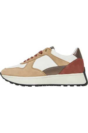 Geox Sneakers til Kvinder Amabel Hvid/Sand/Brun