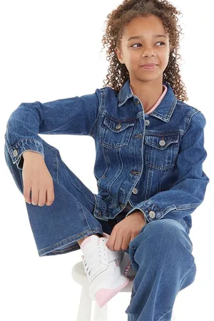 ONLY Piger Jeansjakke Mellemblå Denim