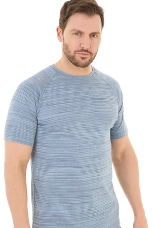Trespass Herre Leecana Tech T-shirt Denim Marmor