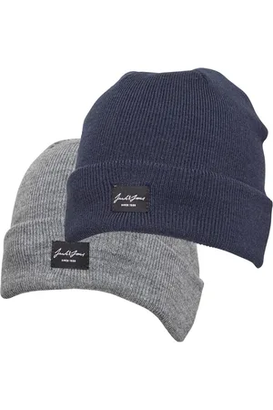 JACK & JONES JACK & JONES Huer til Herre 2-pak Blå marineblå/Grå melange