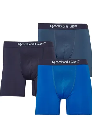 Reebok Herre Johns Performance 3-pak Medium Trunks Hoops /Vector Marineblå/Elektrisk Kobolt