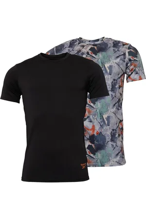 Reebok Herre Rama Performance To-pak T-shirts Sort/Tryk