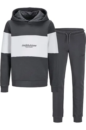 JACK & JONES JACK & JONES Drengenes Lakewood Træningsdragt Iron Gate