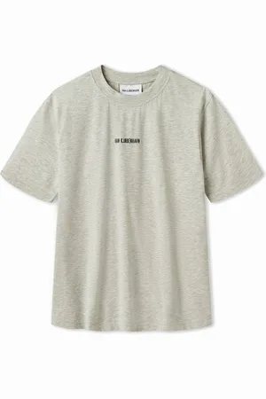 HAN Kjøbenhavn Herre Script Logo Boxy T-shirt Melange