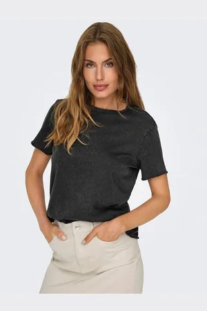 ONLY Dame T-shirt Lucy Life med Rundhals