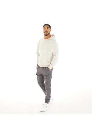 Closure London Herre Hoodie Og Cargo Bukser Sæt Sten/Antracit