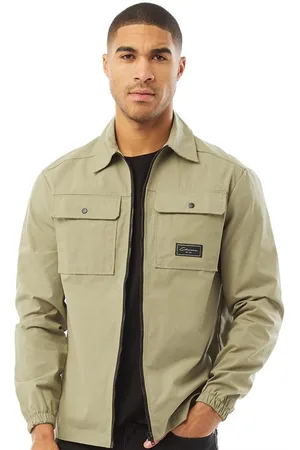 Closure London Herre Utility Overshirt Taupe