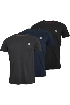 Vinson Herre Massimo T-shirts 3-pak Tapshoe/Antracit/Mørk Safir