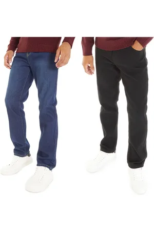 Smith And Jones Herre Sazzi To-pak Straight Fit Jeans Sort/Mørk Vask