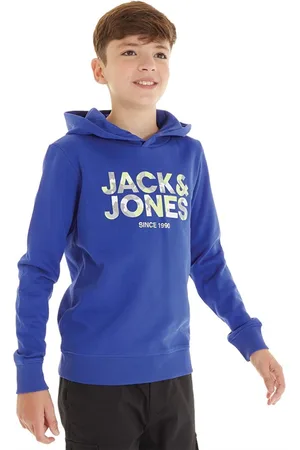 JACK & JONES JACK & JONES Drenge James Hoodie Blå