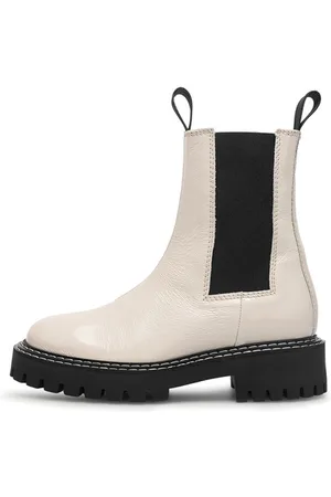 Läst Dame Patentlæder Støvler Off White