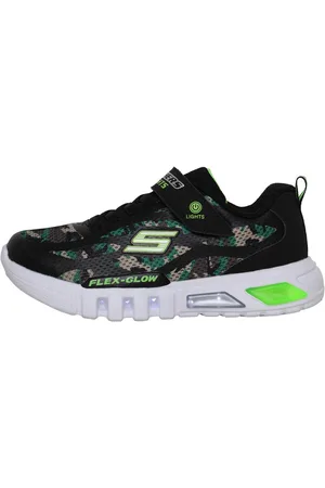 Skechers SKECHERS Junior Drenge S Lights Flex Glow Rondler Træningssko Camo