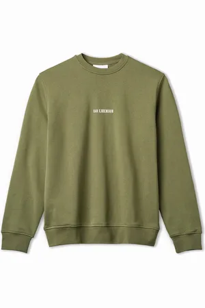 HAN Kjøbenhavn Herre Logo Font Regular Sweatshirt Hærgrøn