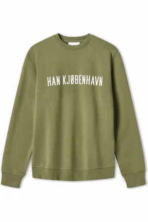 HAN Kjøbenhavn Herre Logo Regulær Sweatshirt Hærgrøn