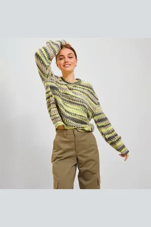 JJXX Dame Jumper Simone Space Dye Limeade