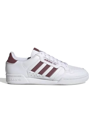 adidas /Burgunder/Magisk Lilla Herre Continental 80 Stribet Sneakers