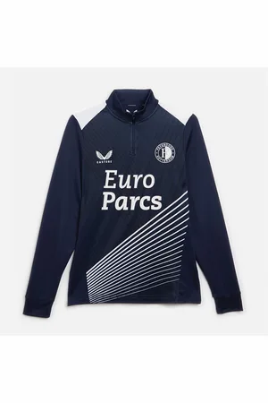 CASTORE Dame FR Feyenoord Udebane Pre-Match 1/4 Lynlås Top Peacoat/Lys Hvid
