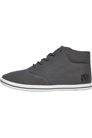 Henleys Høj Hvid Canvas Pumps Herre