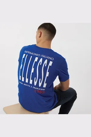 Ellesse Herre Retanna T-shirt med logo på ryggen Royal