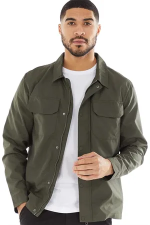 French Connection Herre Teknisk Overskjorte Khaki