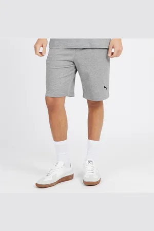 PUMA Herre Essentials Lille Logo Fleece Shorts Mellem Melering