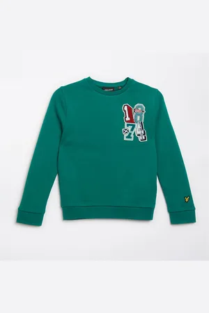 Lyle & Scott Drenge 1874 Patch Grafik Sweatshirt X154 Court