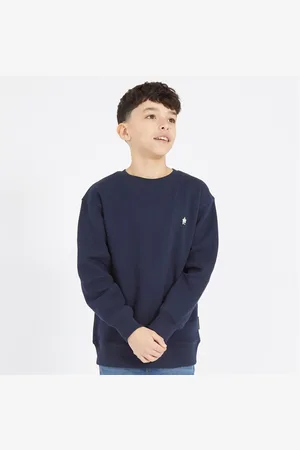 French Connection Drenge Crew Sweatshirt Marine/Hvid