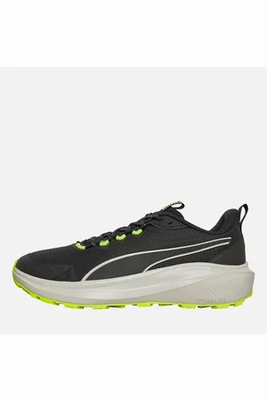 PUMA Herre Skyrocket Lite Trail Løbesko /Fjergrå/Gult Alarm