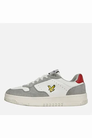 Lyle & Scott Hvid/Grå Herre Culross Cup Lave Sneakers