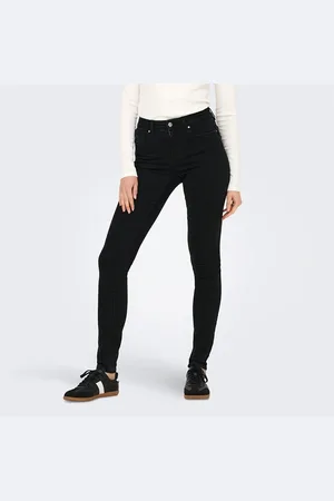 ONLY Jeans til kvinder Rina Mid Rise Push Up