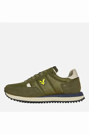 Lyle & Scott Herre Dyce II Runner Lave Sneakers Oliven/Off White
