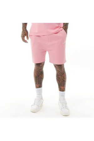 Avant Garde Herre Kreative Shorts Afslappet Pasform Bubblegum Pink