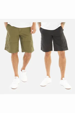 JACK & JONES JACK & JONES Herre Zeus Cargo Shorts To-pak Sort/Oliven Grøn