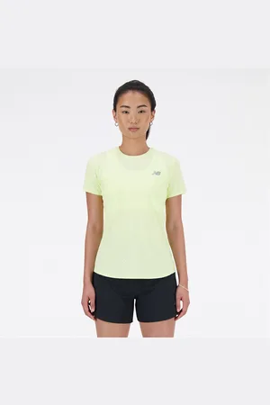 New Balance Dame NBIce x Jacquard Slim Fit Top Limelight