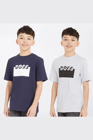 HUGO BOSS Drengenes T-Shirts Topak Navy/Grå