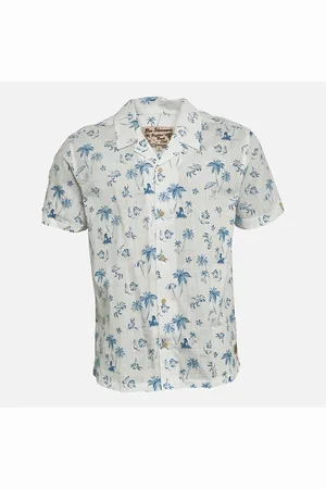 Ben Sherman Herre Resort Print Skjorter med korte ærmer