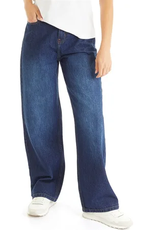 Bench Jeans med vid ben kvinder Mørkeblå
