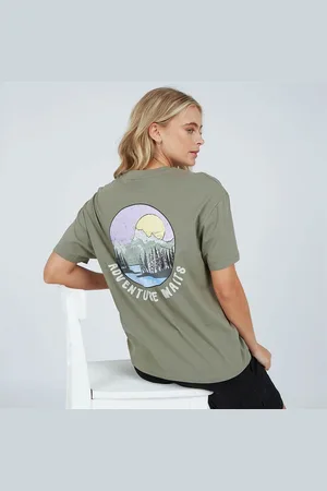 Bench T-shirt Oona Kaki Ash Dame