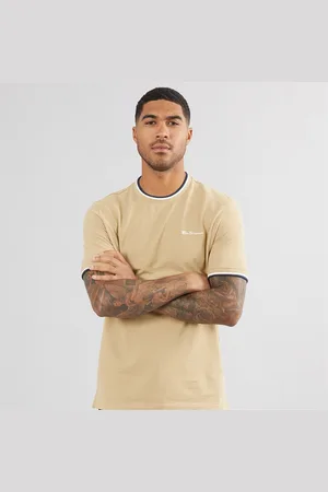 Ben Sherman Herre Pique Ringer T-shirt Sten